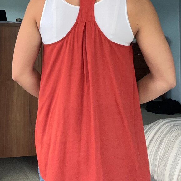 Banana Republic Burnt Orange Racerback Tank - Picture 2 of 4